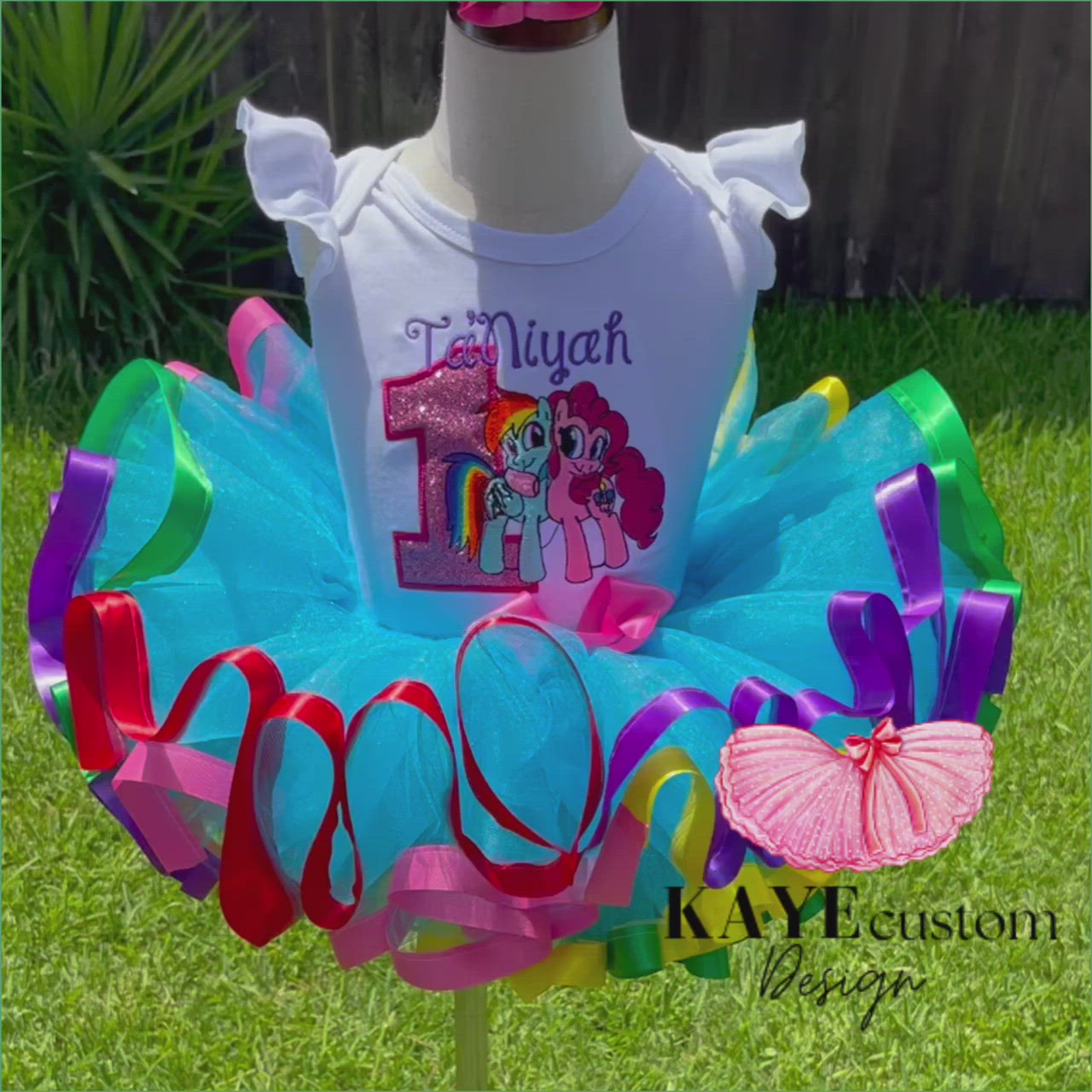 My Little Pony Custom Tutu Set Rainbow Dash Outfit Girl My Little Pony Dress