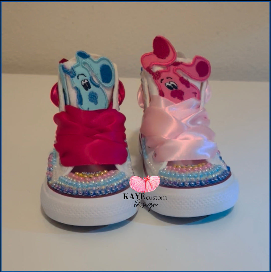 Outlet Blues Clues Shoes Converse Low Top Shoes, Kids Infant Toddler. With or Without Name.