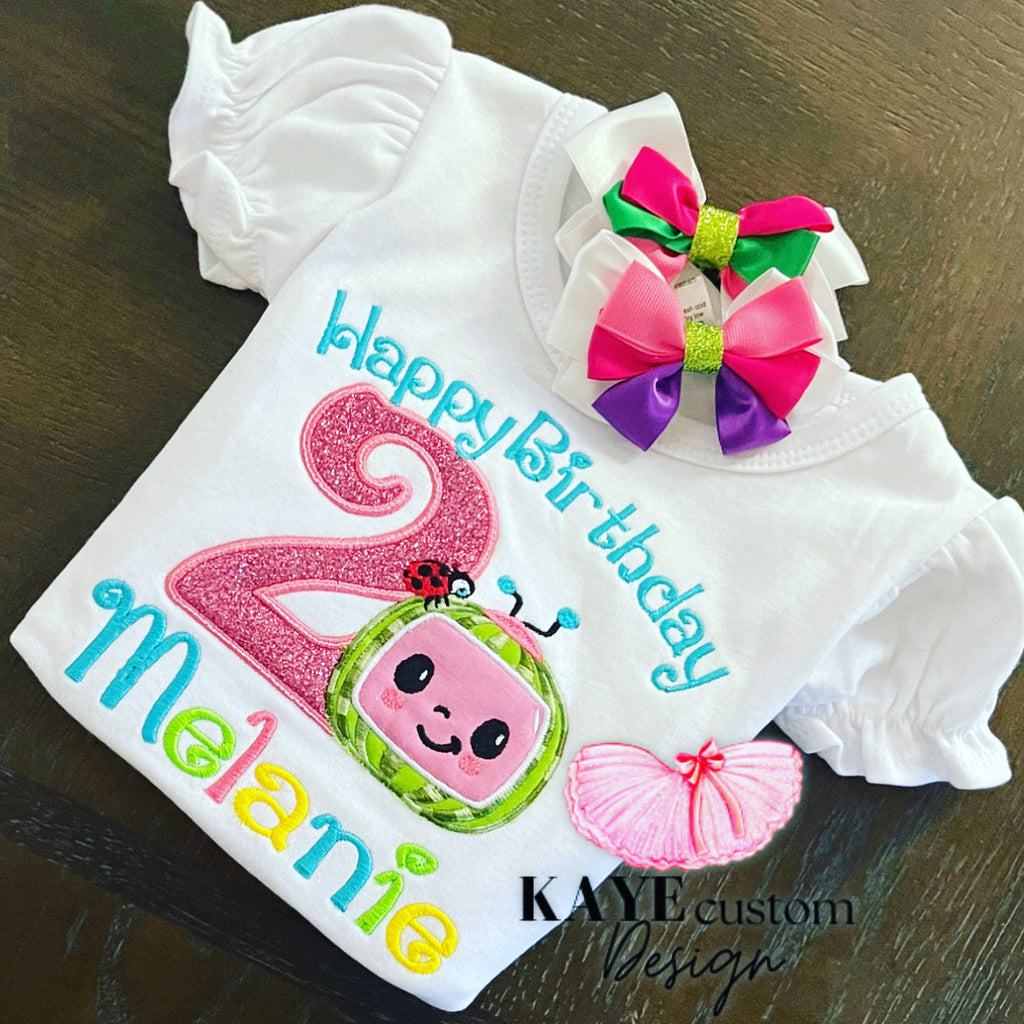 CINAAA good Custom order Cocomelon birthday shirts