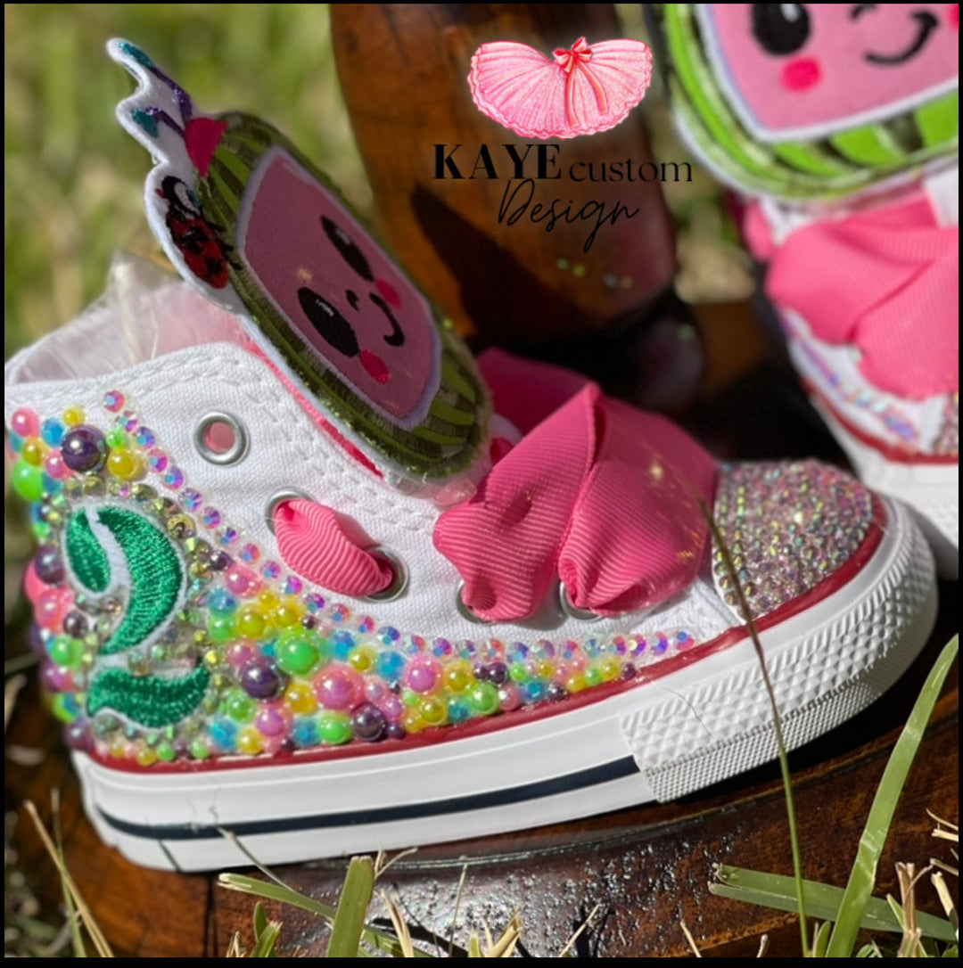 Custom Cocomelon Shoes, popular hand painted shoes, toddler Cocomelon shoes