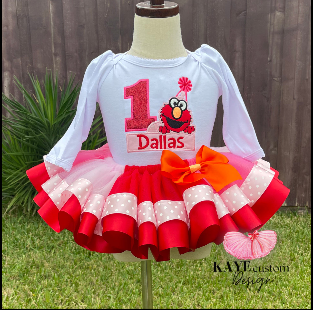 Elmo girl birthday on sale outfit