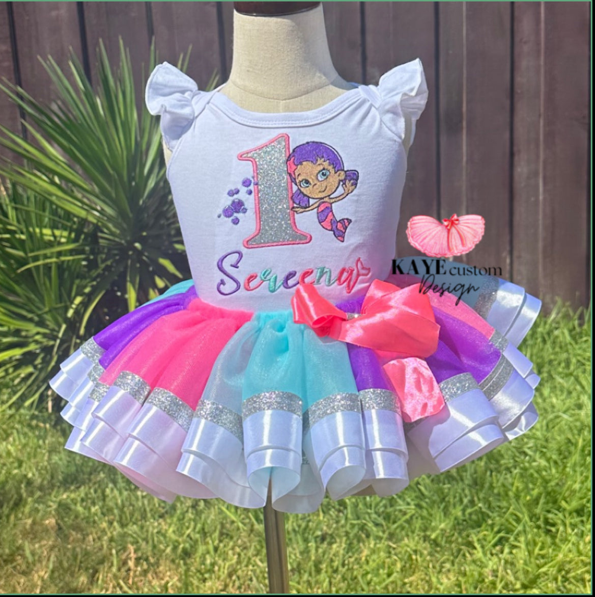 Oona Custom Bubble Guppies Custom Birthday Tutu Set Molly | Bubble Guppies Pastel Outfit | Bubble Guppies Dress