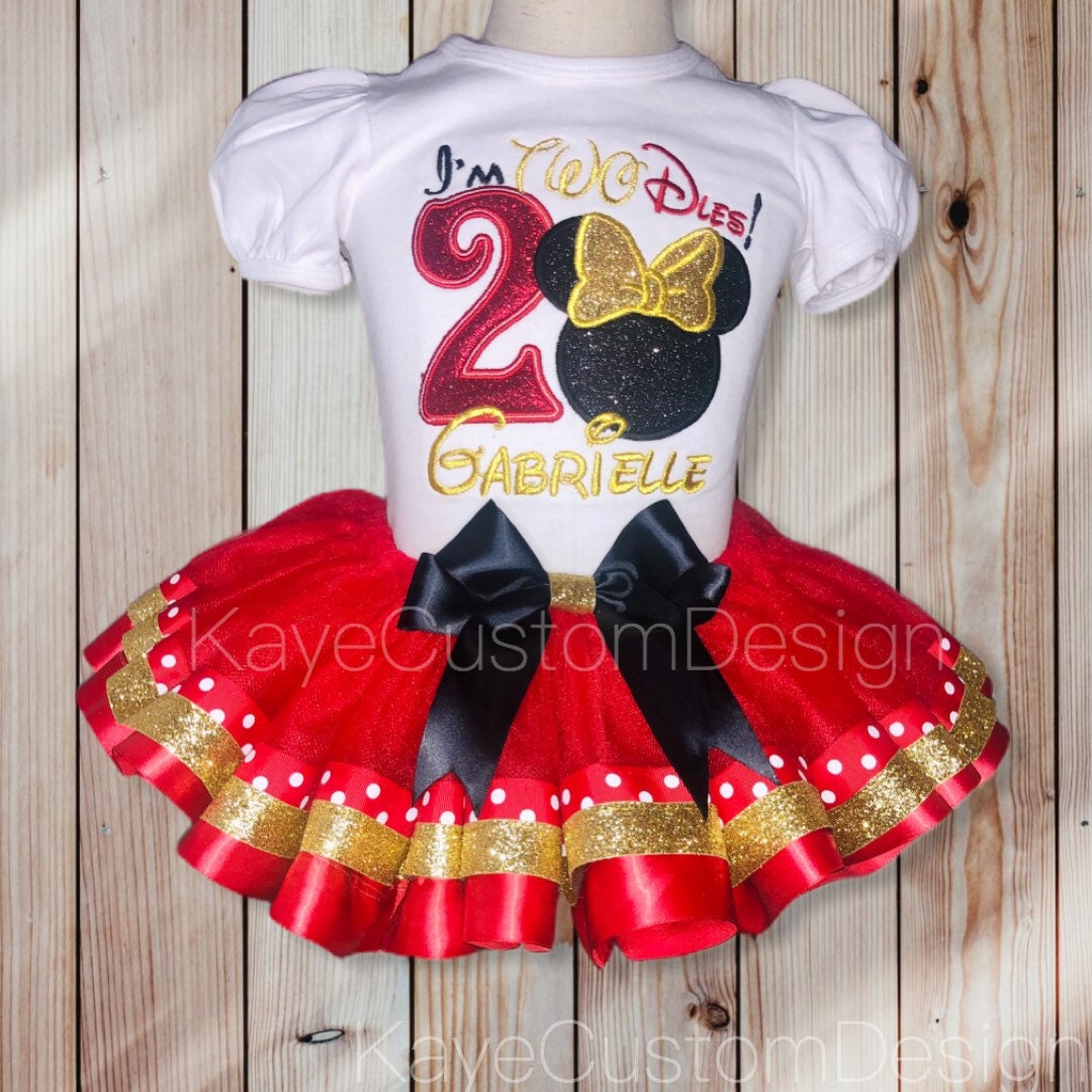 Red MINNIE MOUSE dress, Minnie Mouse TUTU dress, Minnie Mouse Party Dress, Red Polka Dot buy dress, 1st Birthday party, toddler girl dress