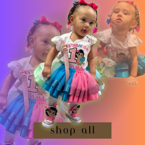 Moana Birthday Outfit Turquoise Pink | Moana First Birthday Tutu Set Blue | Toddler Party Dress Kaye Custom Design