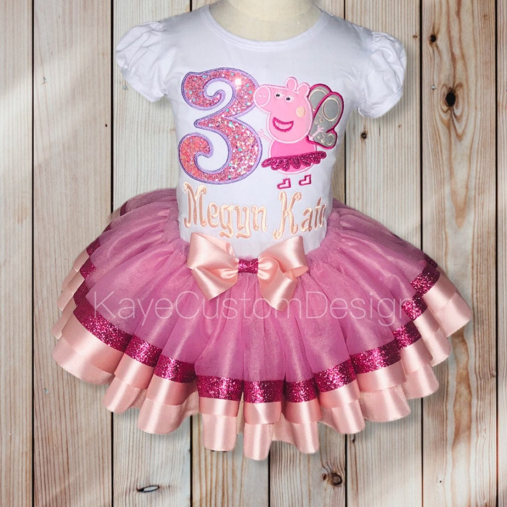 Peppa birthday hot sale outfit